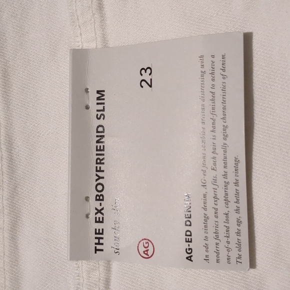 AG-ED Denim Adriano Goldschmied the ex-boyfriend slim slouchy slim size 23 R - Picture 12 of 13